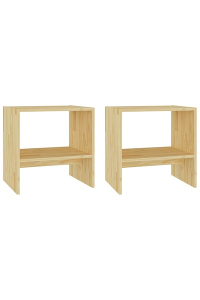 vidaxl Noptiere, 2 buc., 40x30,5x40 cm, lemn masiv de pin