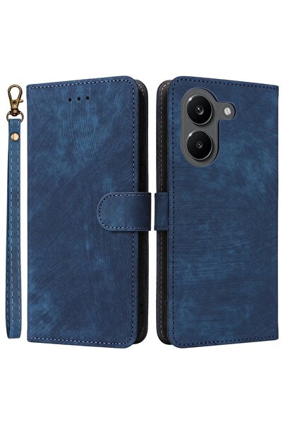 sscase Brush Magnetic Θήκη Πορτοφόλι Blue (Xiaomi Poco X8 Pro 5G)