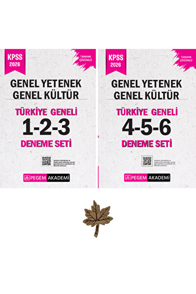Pegem Akademi Yayıncılık 2026 KPSS Genel Yetenek Genel Kültür Tamamı Çözümlü ...