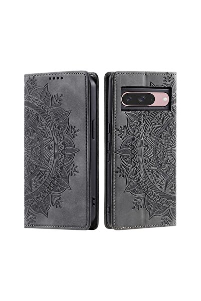 sscase Mandala Flower Θήκη Βιβλίο Grey (Google Pixel 9 5G/9 Pro 5G)