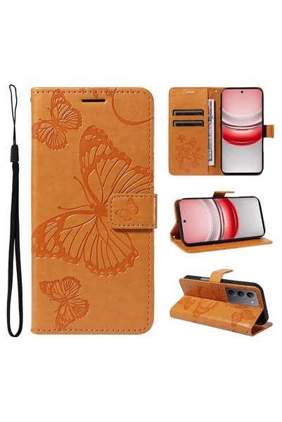 sscase Butterfly Θήκη Πορτοφόλι Dark Yellow (Realme C71 4G)