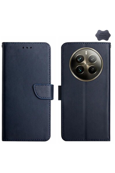 sscase Genuine Leather Θήκη Πορτοφόλι Blue (Realme 12 Pro 5G / 12 Pro Plus 5G)