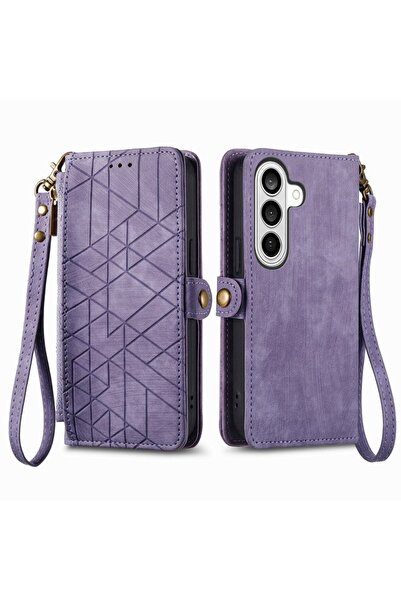 sscase Geometry Zipper Θήκη Πορτοφόλι Purple (Samsung Galaxy S26 Plus 5G)