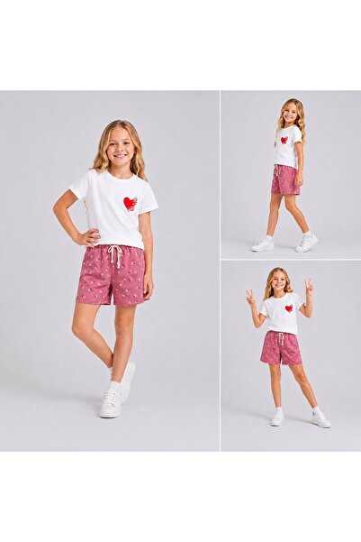 Melodikids Letnji set za devojčice: pamučne kratke hlače i majica
