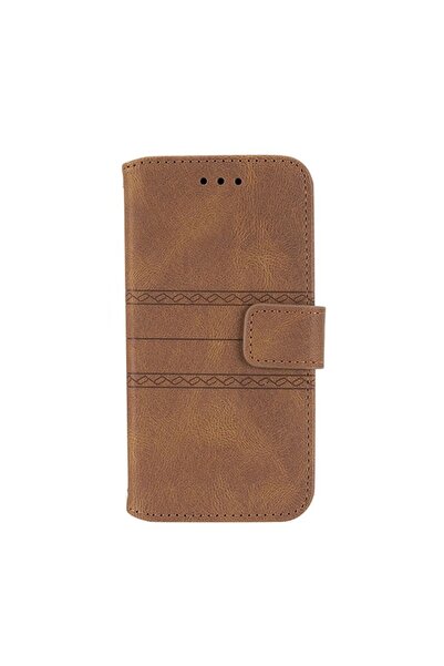 sscase Embossed Striped Θήκη Πορτοφόλι Brown (Xiaomi Redmi Note 11 Pro 4G / 5G)