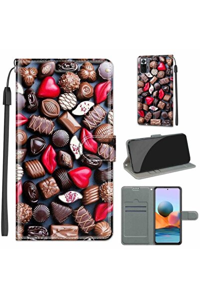 sscase Colored Drawing Θήκη Πορτοφόλι Chocolates (Xiaomi Redmi Note 10 Pro)