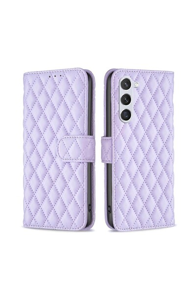 sscase Puff Rhombus Θήκη Πορτοφόλι Purple (Samsung Galaxy S24 5G)