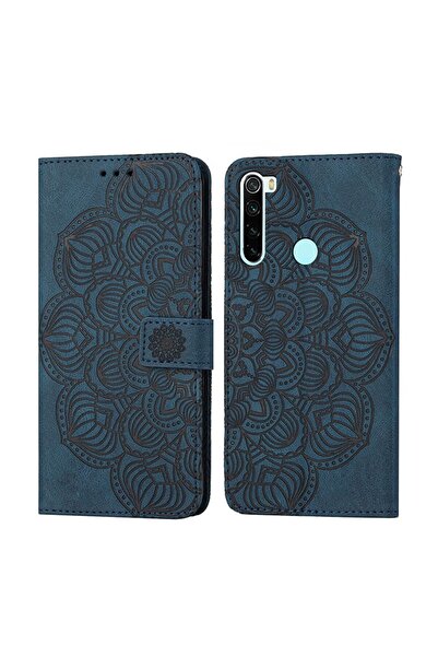 sscase Mandala Embossed Θήκη Πορτοφόλι Blue (Xiaomi Redmi Note 8T)
