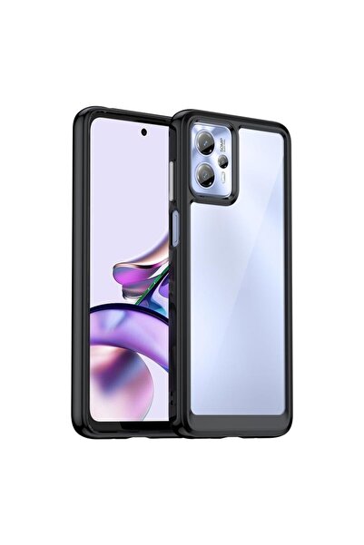 sscase Colorful Series Θήκη Σιλικόνης Black (Motorola Moto G13 / G23)
