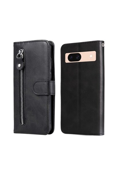 sscase Zipper Θήκη Πορτοφόλι Black (Google Pixel 8a 5G)