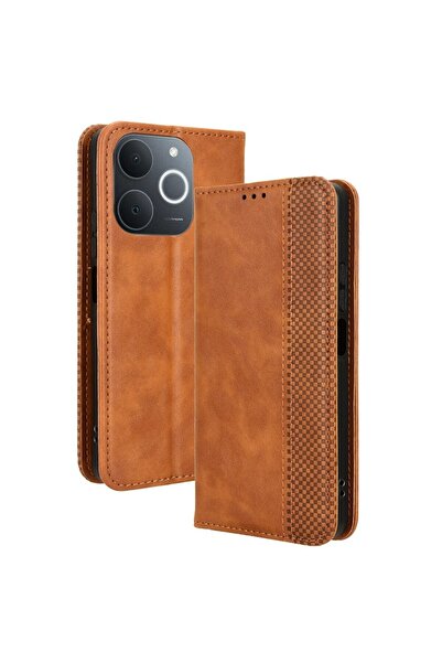 sscase Retro Θήκη Βιβλίο Brown (Realme Note 70T 4G)