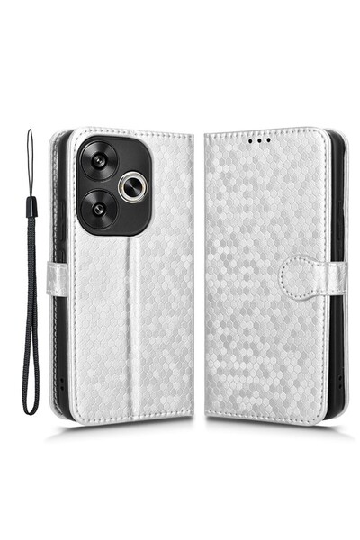 sscase Honeycomb Θήκη Πορτοφόλι Silver (Xiaomi Poco F6 5G)