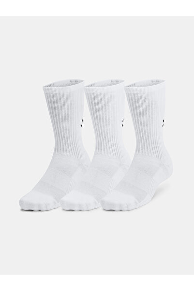 Under Armour Șosete unisex Unisex UA TC 3pk Crew-WHT