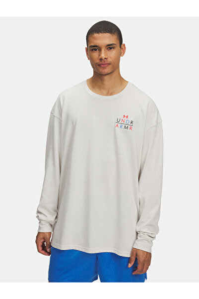 Under Armour Tricou bărbătesc UA HWT MODERN SPORT OS LS-WHT