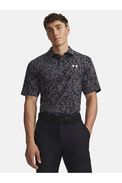 Under Armour Tricou polo imprimat pentru bărbați UA T2G - Negru