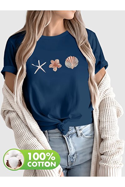 puolikuu Tricou unisex cu croială confortabilă, cu panglică și imprimeu dublu