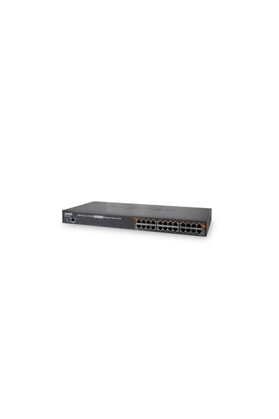 Planet HPOE-1200G 12-Port Gigabit Ethernet PoE+ Injector Hub, 360W, Black