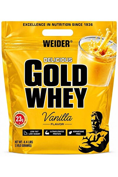 Weider Delicious Gold Whey Protein Vanilla Flavor 2kg – Premium Whey Protein ...