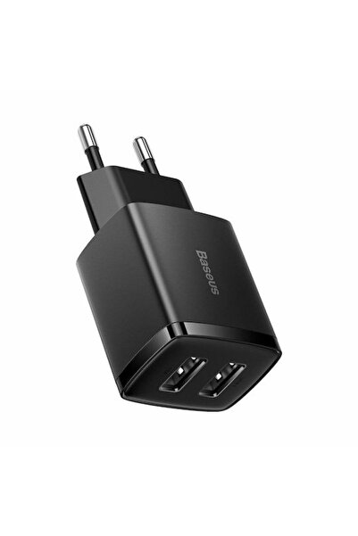 Baseus Φορτιστής χωρίς καλώδιο με 2 θύρες USB-A 10.5W Μαύρο (Συμπαγής 2U)