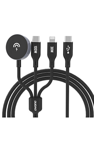 DUDAO Ασύρματος Φορτιστής (Qi Pad) και Καλώδιο USB-C με Παροχή Ισχύος 100W, Μ...