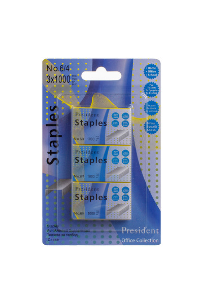 Zumzeria Silver Staples N. 6/4 - 3000pcs