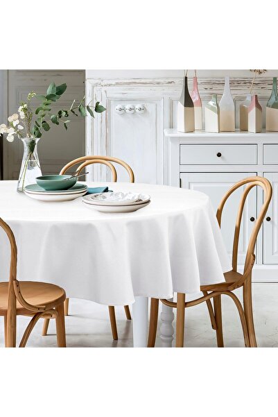 Kotonia Home Tablecloth - sanforized cretonne, 100% cotton, 165 g/m², round, ...