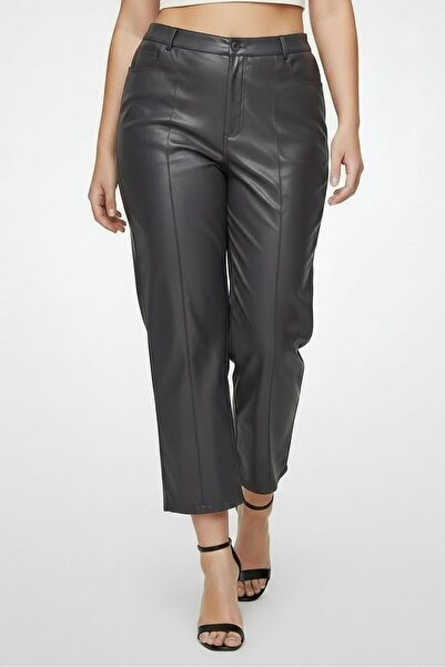 The Giving Movement Women Regular Fit Solid Straight Leg Pants,Grey