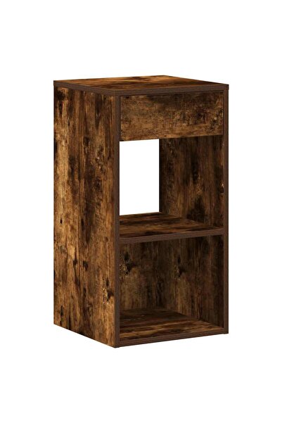vidaxl Noptiera cu sertar stejar afumat 35x34x66,5 cm
