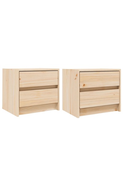 vidaxl Noptiere, 2 buc., 40x31x35,5 cm, lemn masiv de pin