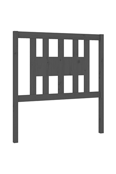 vidaxl Tăblie de pat, gri, 106x4x100 cm, lemn masiv de pin