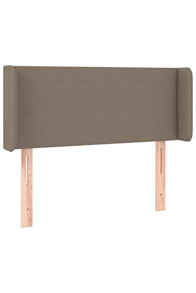 vidaxl Headboard with taupe grey wings 103x16x78/88 cm textile