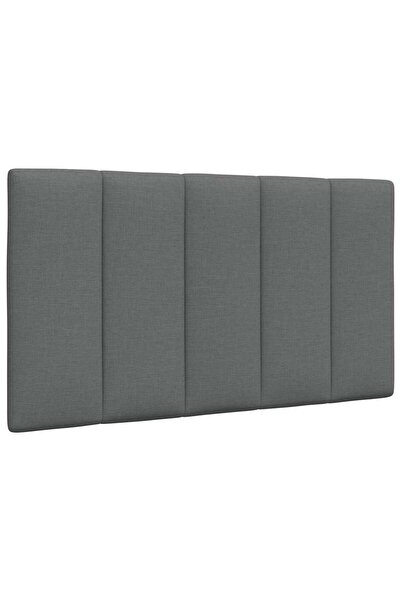 vidaxl Headboard Pillow , Hanko, dark grey, 90 cm, textile