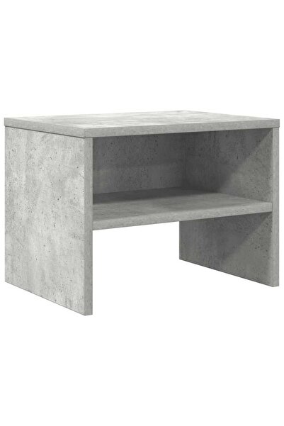vidaxl Noptieră, gri beton, 40x30x30 cm, lemn prelucrat