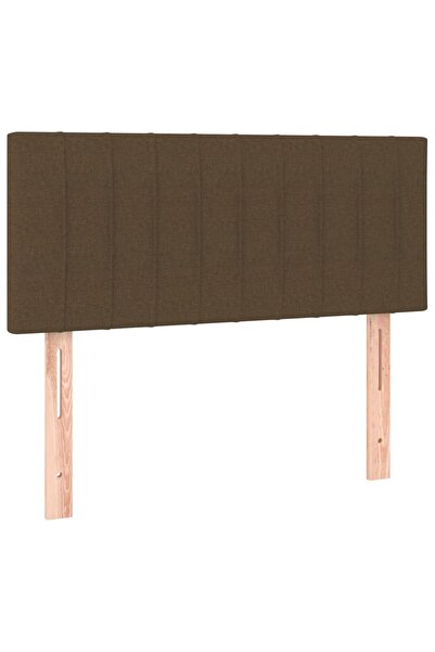 vidaxl Headboard, dark brown, 100x5x78/88 cm, textile