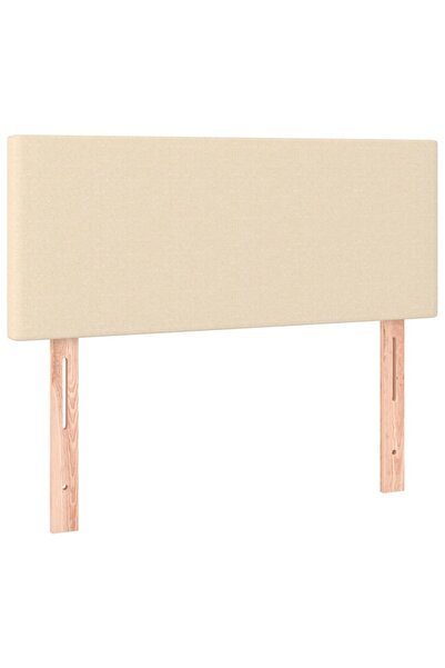 vidaxl Bed headboard, cream, 90x5x78/88 cm, textile