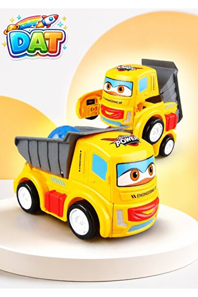 DAT Transforming Autobot Truck Toy with Music, Colourful LED Lights & Omni-Di...