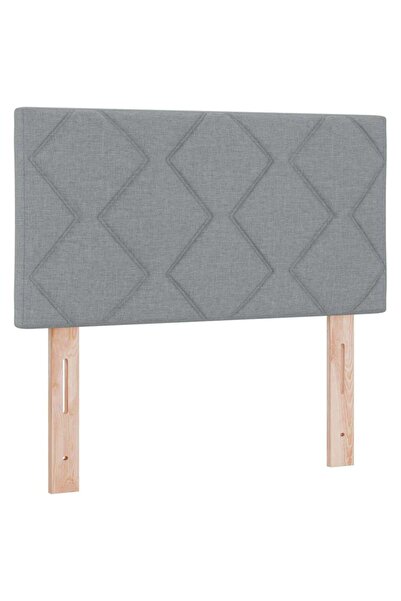 vidaxl Tăblie cap Gri deschis 80 cm țesătură