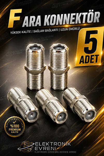 IRONSTAR A+ KALİTE F ARA KONNEKTÖR 5 ADET