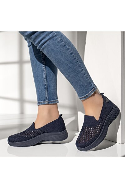 Modlet.ro Espadrile sport perforate albastre de damă EMA14