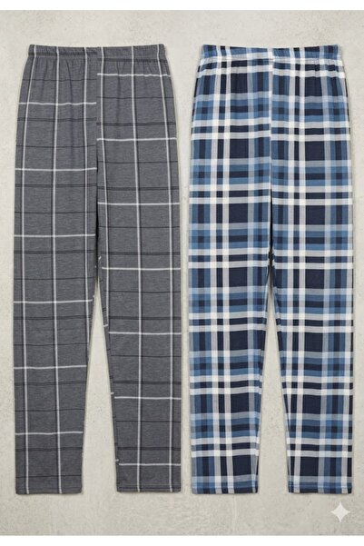 Serena Pantaloni de pijama barbat 2 piese/set - multicolor