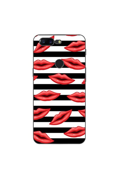OEM Husa compatibila cu OnePlus 5T Silicon Gel Tpu Model Striped Kisses