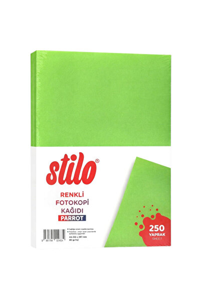 Stilo A4 Color Copy Paper 250 Sheets 80 Grams Parrot
