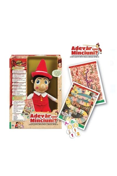 İDEA Papusa electronica Pinocchio, din plastic, multicolora