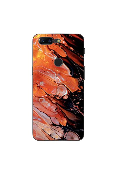 OEM Husa compatibila cu OnePlus 5T Silicon Gel Tpu Model Abstract Lava Flow