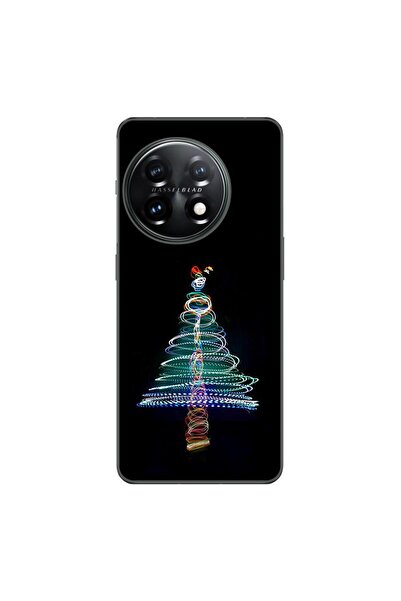 OEM Husa compatibila cu OnePlus 11 Silicon Gel Tpu Model Craciun Brad Neon