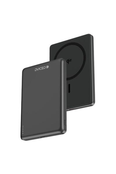 Dviced DV400008 Qi2 Υπέρλεπτο Power Bank, Ασύρματο, 15W, MagSafe, 5000mAh (Μα...