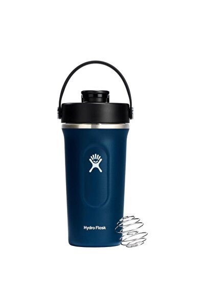 Hydro Flask Shaker izolat termic 2-în-1, din oțel inoxidabil, 710 ml, Indigo