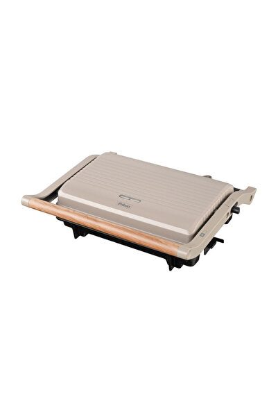 Primo Τοστιέρα Panini PRPT-40493 Αντικολλητικές πλάκες 1000W Wooden-Γκρι