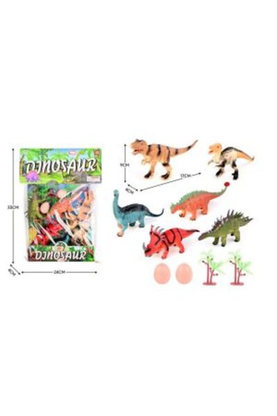 CasaDesteapta.ro Jucărie Kit 6 Animale Dinozauri cu ou
