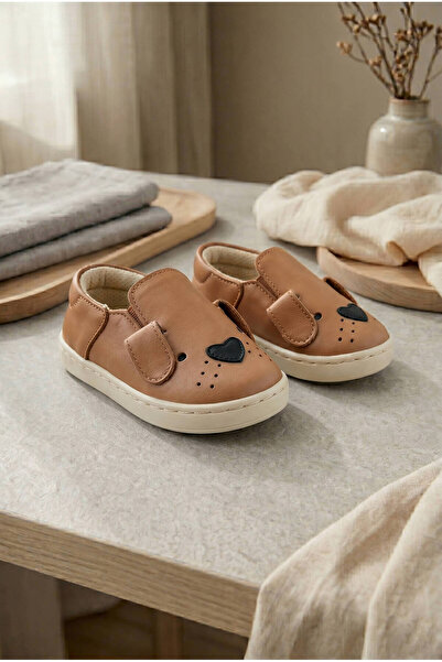 Beybium Loyal Friend Genuine Leather Brown Baby First Step Shoes